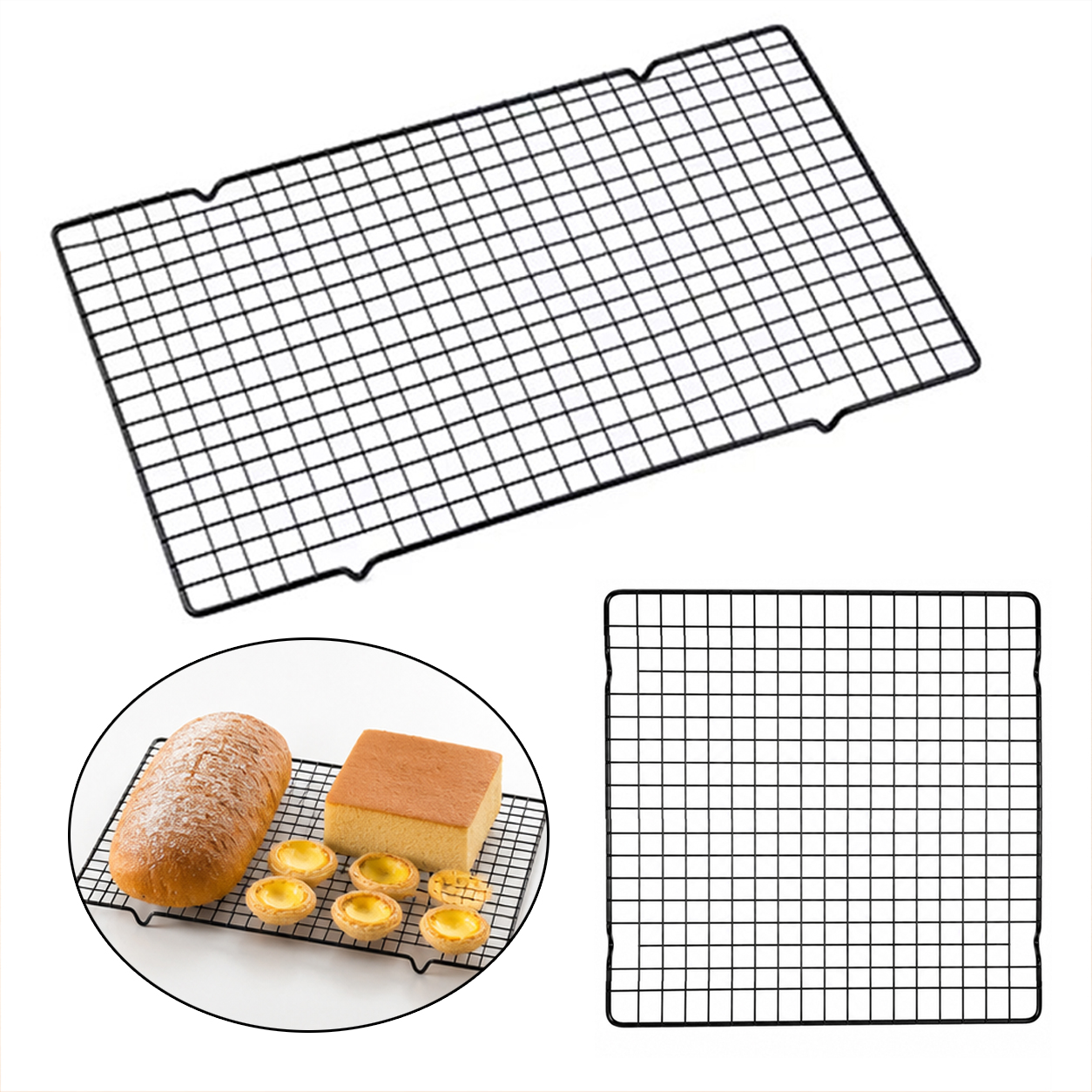 Cooling Rack Wire - 1/2pcs Cake Cooling Rack Small Large