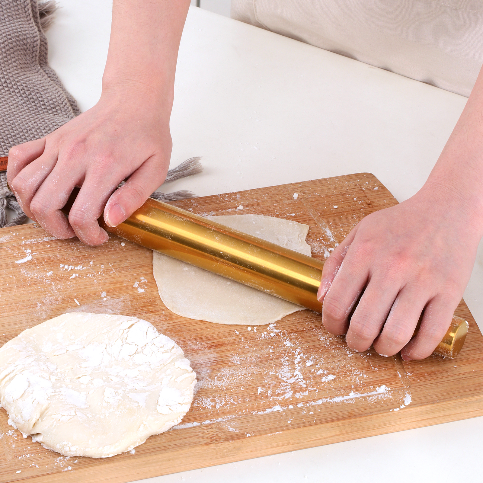Kitchen Roller Baking - 1 PCS Stainless Steel Matt Sanding