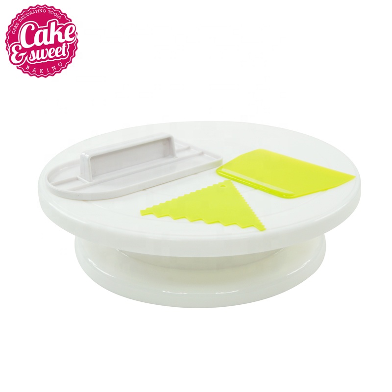 Kitchen Baking Table - Revol Stand Swivel Plate Kitchen Tools