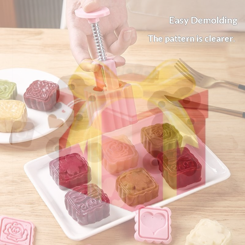 Kitchen Baking Torch - 【HG】1 Set DIY Mooncake Mold Plastic