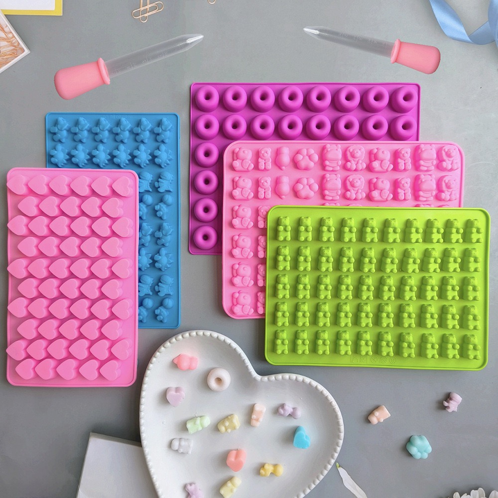 7Pcs Candy Silicone Moulds wit - đánh giá và giá Kitchen Baking Tray Set