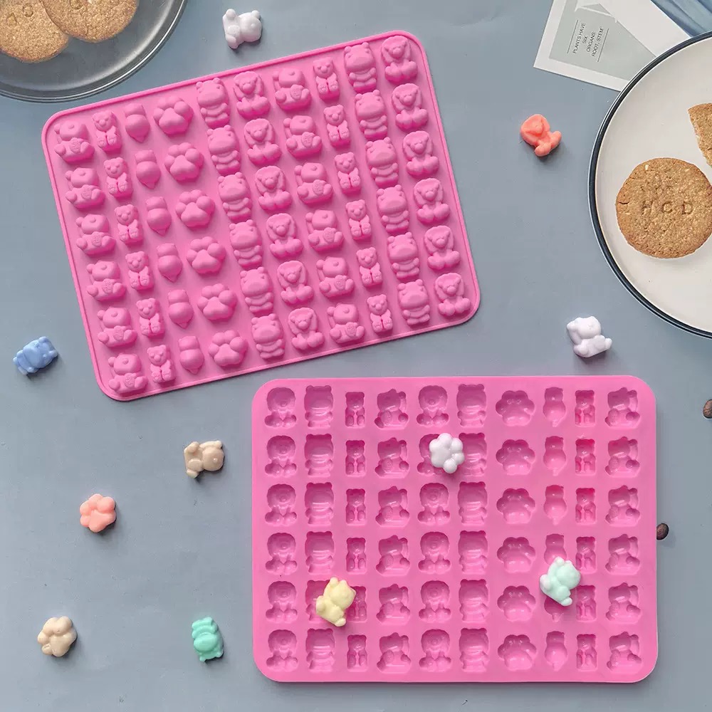7Pcs Candy Silicone Moulds wit - đánh giá và giá Kitchen Baking Tray Set