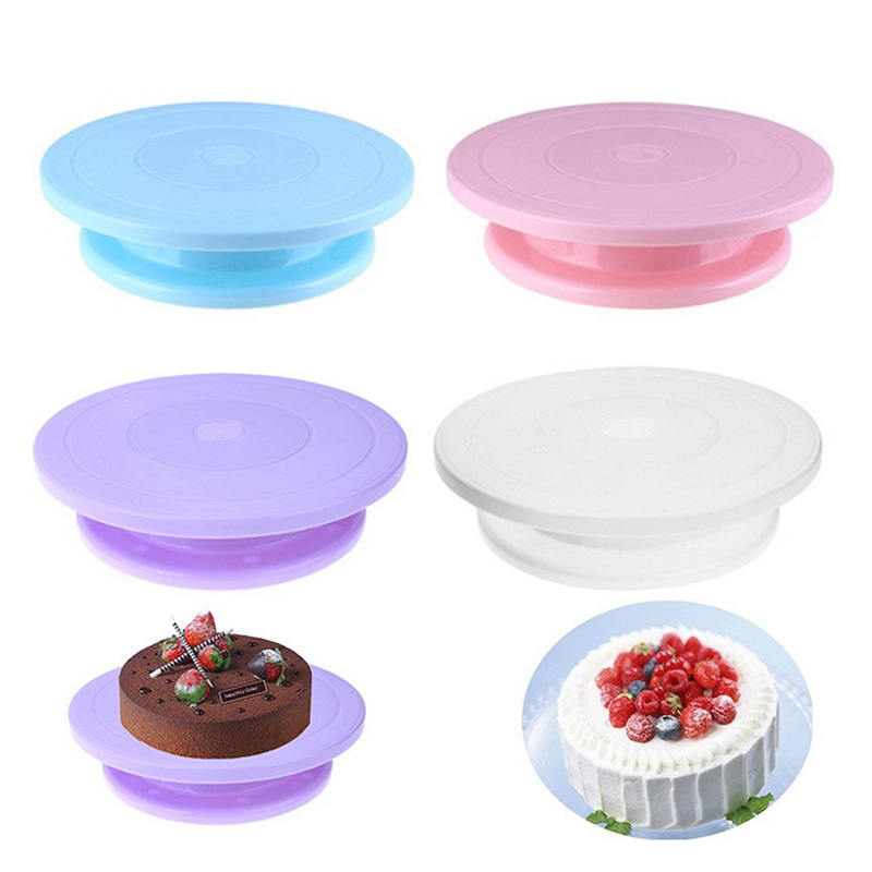 1pc Plastic Cake Plate Turntab - đánh giá và giá Kitchen Baking Table