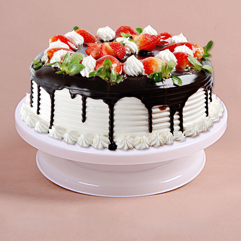 1pc Plastic Cake Plate Turntab - đánh giá và giá Kitchen Baking Table
