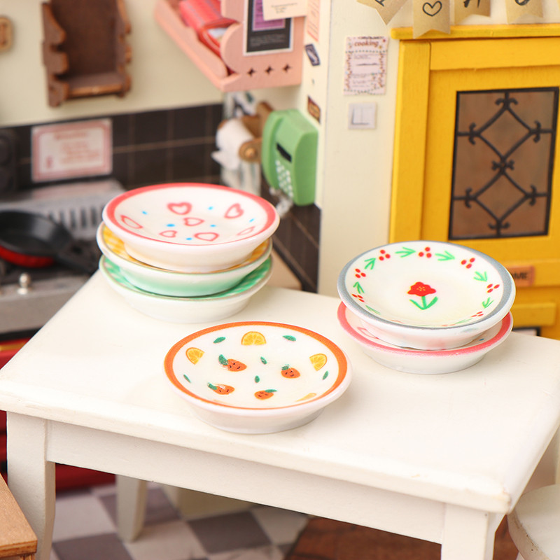 5Pcs 1/12 Dollhouse Mini Plate - đánh giá và giá Miniature Baking Kitchen