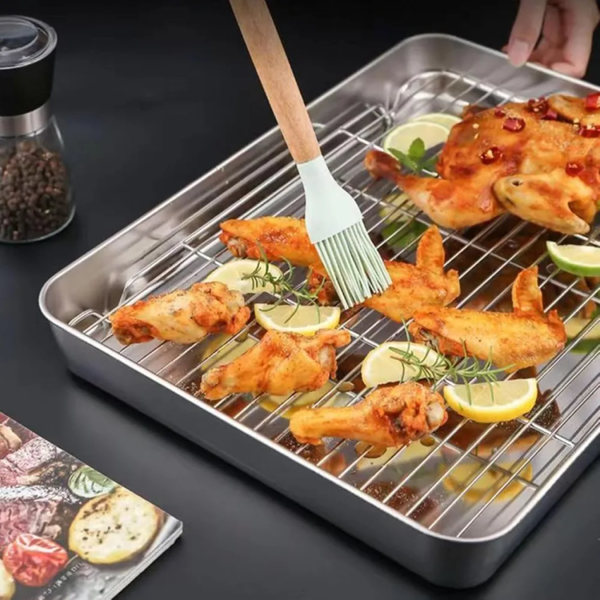 304 Stainless Steel Baking Tra - đánh giá và giá Kitchen Baking Tray Set