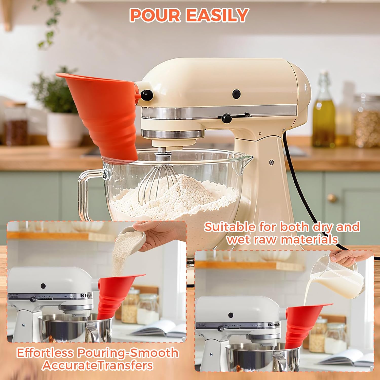 Food Grade BPA-Free Silicone F - đánh giá và giá Kitchen Aid Baking Mixer