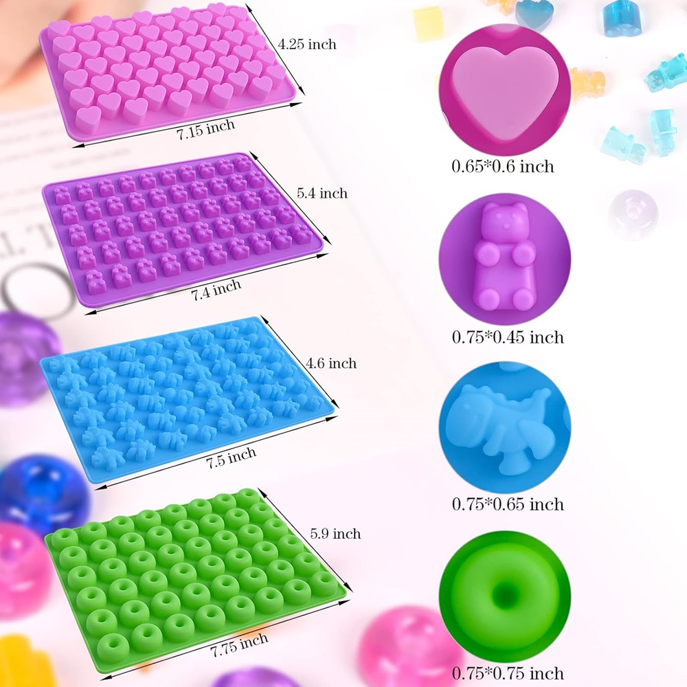 6Pcs Candy Silicone Moulds wit - đánh giá và giá Kitchen Baking Tray Set