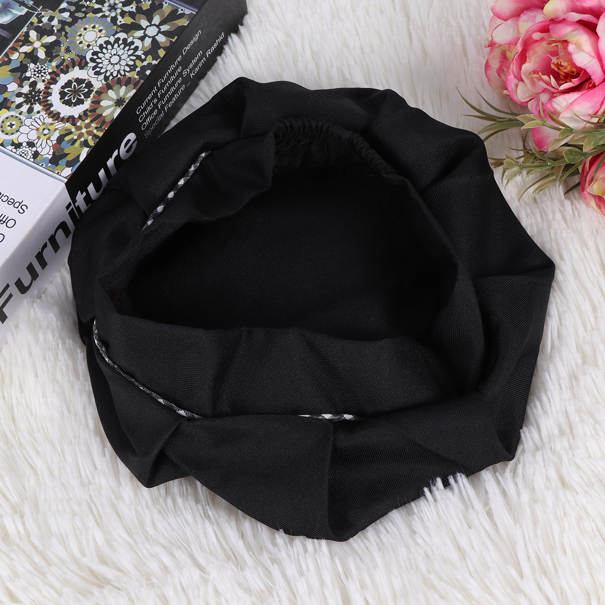 1pc Children Chef Hat Black Ad - đánh giá và giá Kitchen Baking Cooking