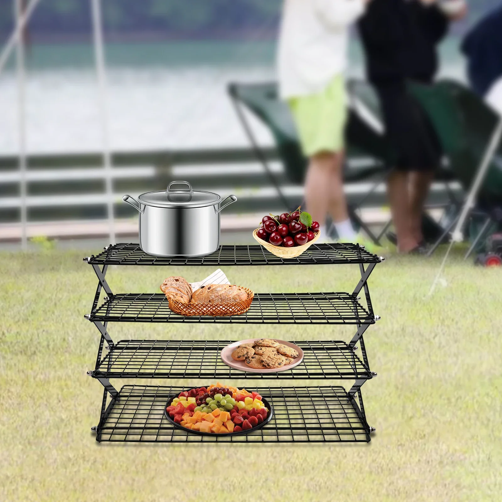 4-Tier Collapsible Cooling Rac - đánh giá và giá Cooling Rack Wire