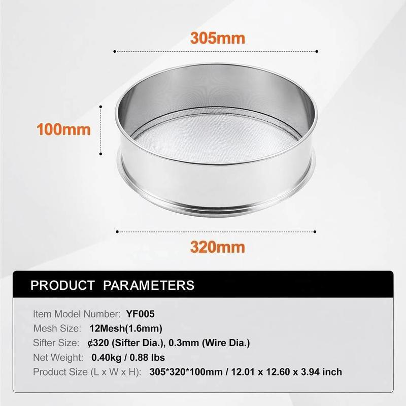 Fine Mesh Flour Sifter 12.6 In - đánh giá và giá Kitchen Baking Essentials