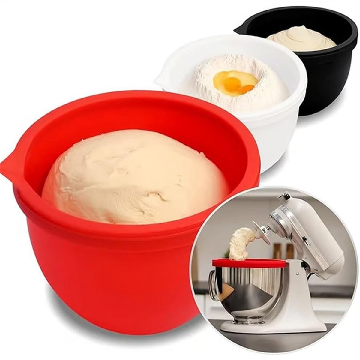 (A25M) 3pcs Silicone Liners fo - đánh giá và giá Kitchen Aid Baking Mixer