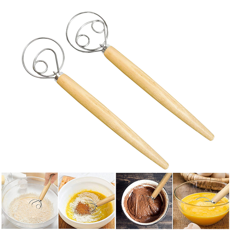 Large Hand Danish Dough Whisk  - đánh giá và giá Kitchen Baking Blender