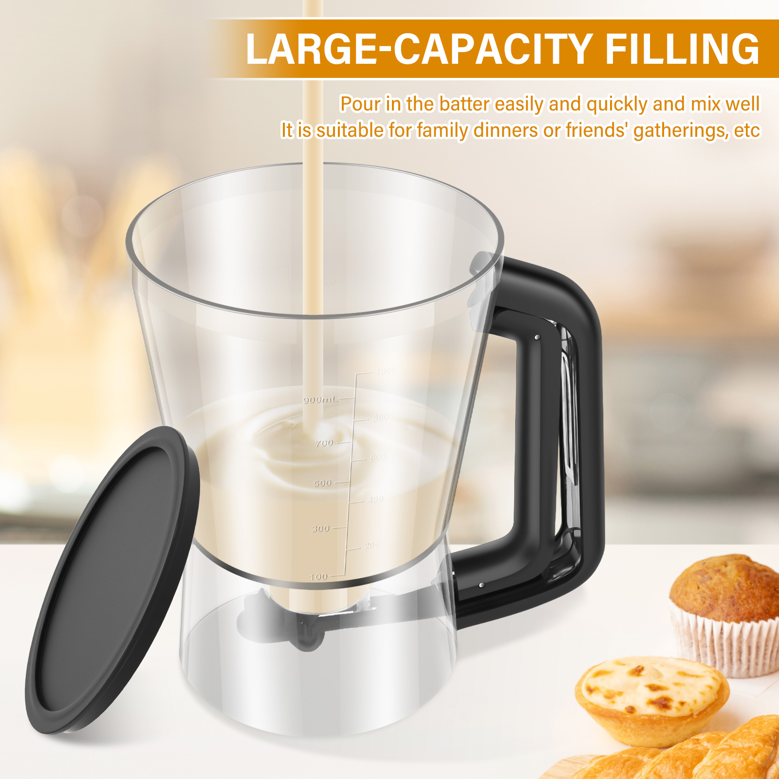 900/1000ml Pancake Batter Disp - đánh giá và giá Kitchen Baking Blender