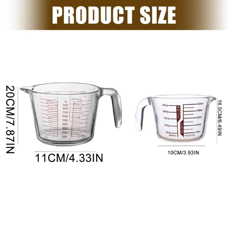 Glass Measuring Cup With Preci - đánh giá và giá Kitchen Baking Essentials