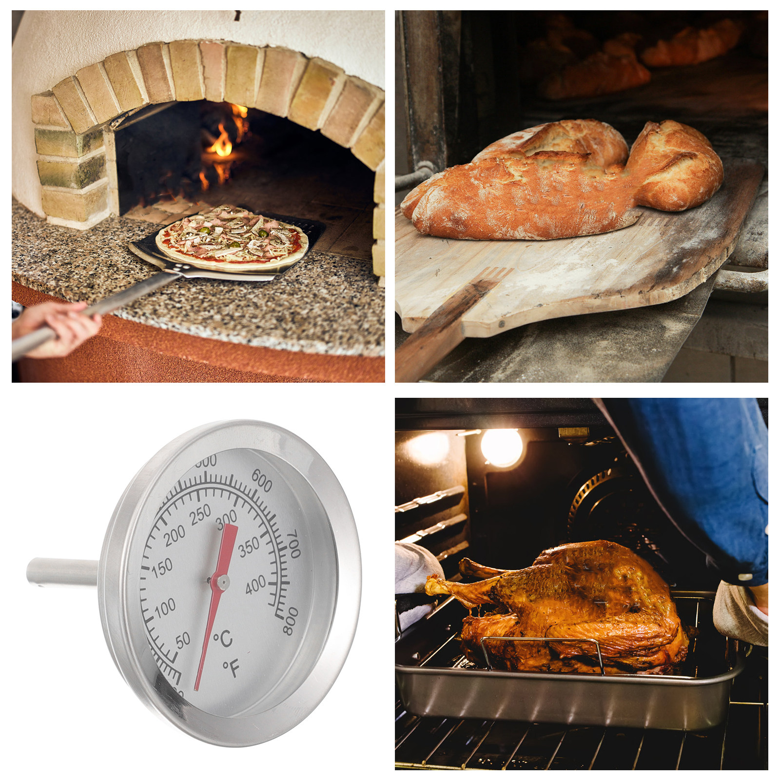 Large Dial Oven Thermometer St - đánh giá và giá Kitchen Baking Cooking