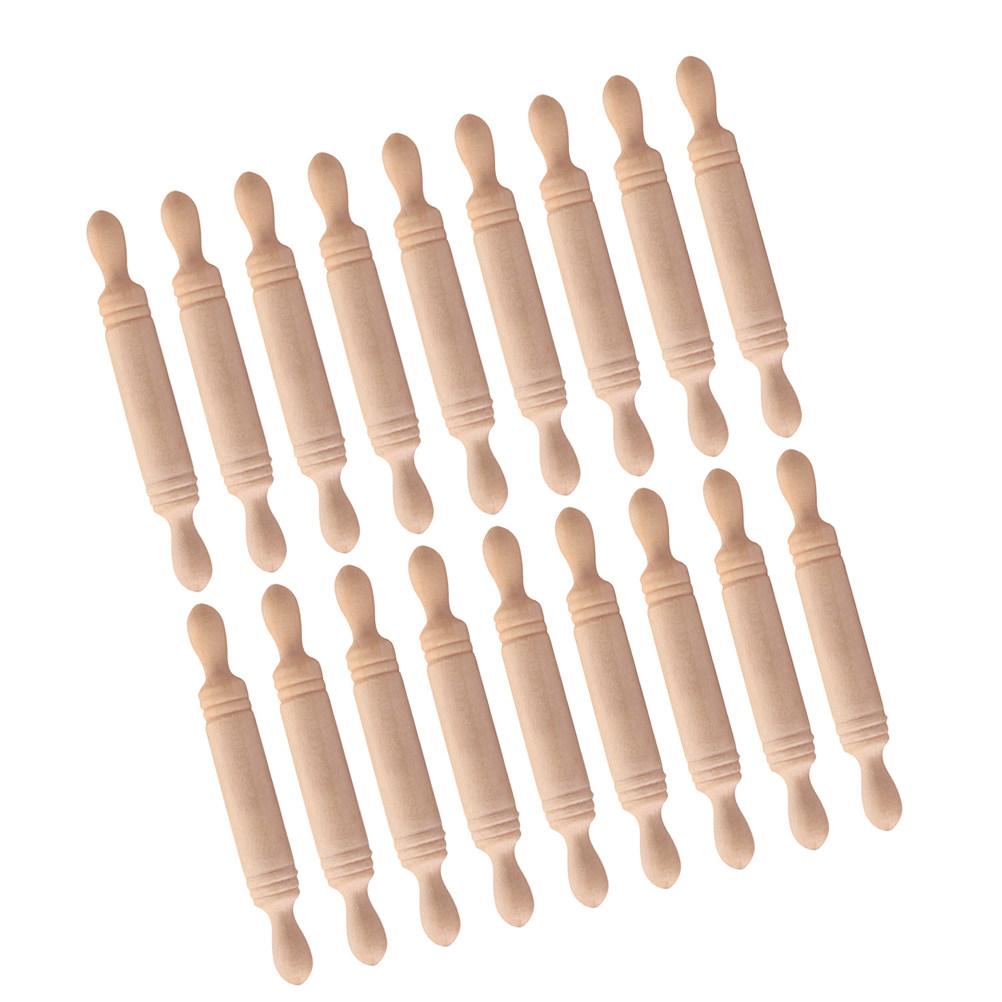 24Pcs Miniature Wooden Rolling - đánh giá và giá Kitchen Roller Baking