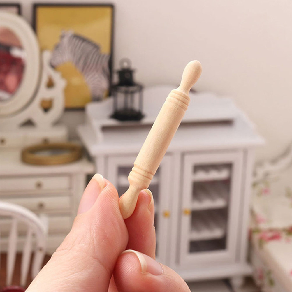 24Pcs Miniature Wooden Rolling - đánh giá và giá Kitchen Roller Baking