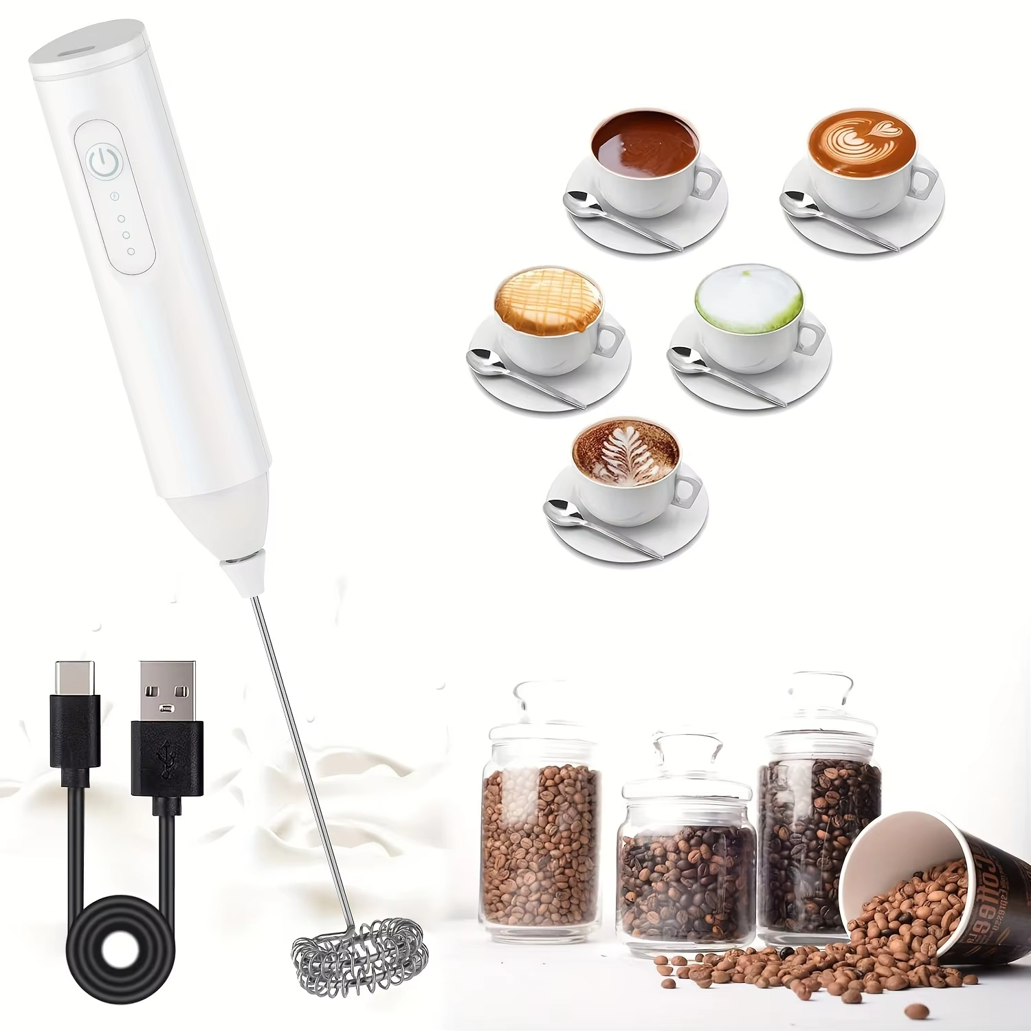 Handheld milk frother, electri - đánh giá và giá Kitchen Baking Blender