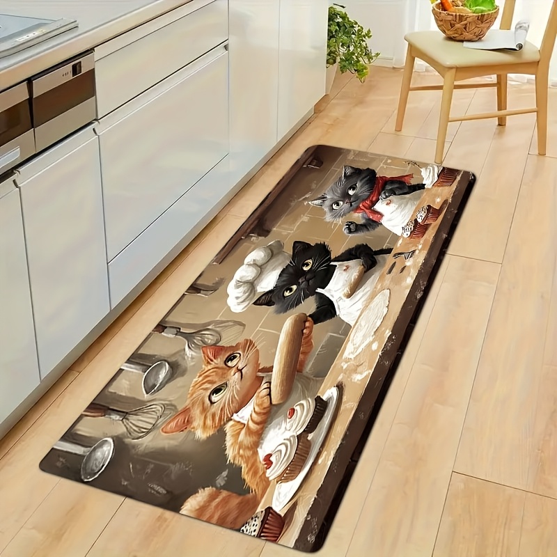 Cute Chef Cat Kitchen Long Mat - đánh giá và giá Kitchen Living Baking Mats