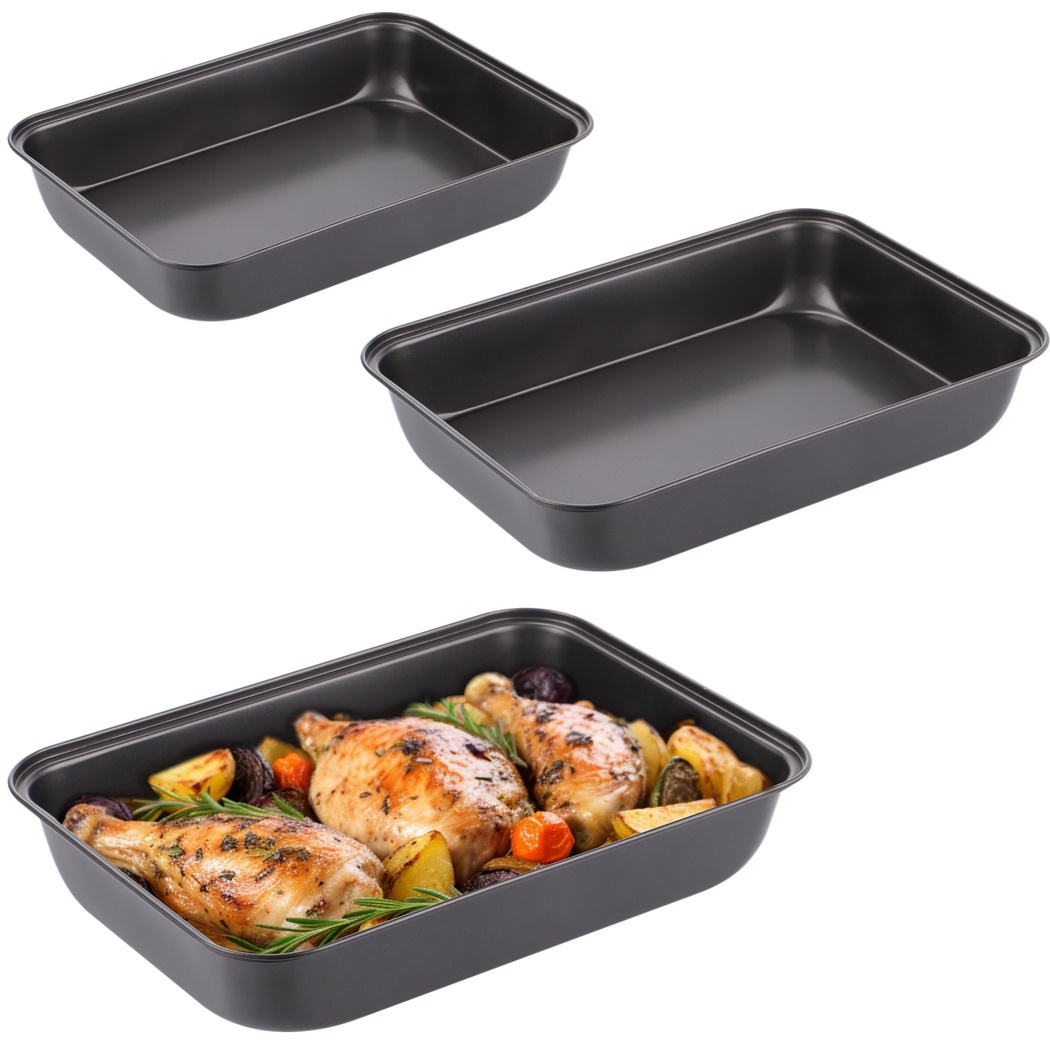 3-Sized 3Pcs/Set Non-Stick Ove - đánh giá và giá Kitchen Baking Tray Set
