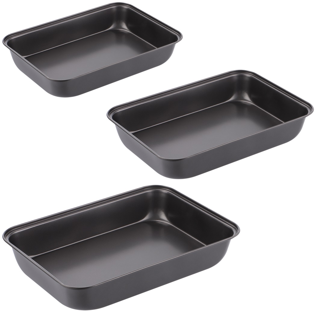3-Sized 3Pcs/Set Non-Stick Ove - đánh giá và giá Kitchen Baking Tray Set