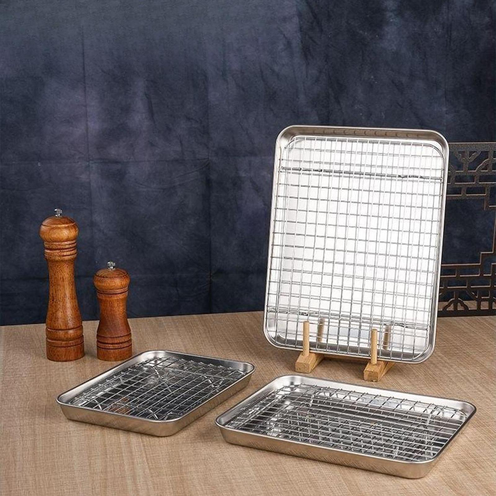 Cookie Sheet with Cooling Rack - đánh giá và giá Kitchen Baking Tray Set