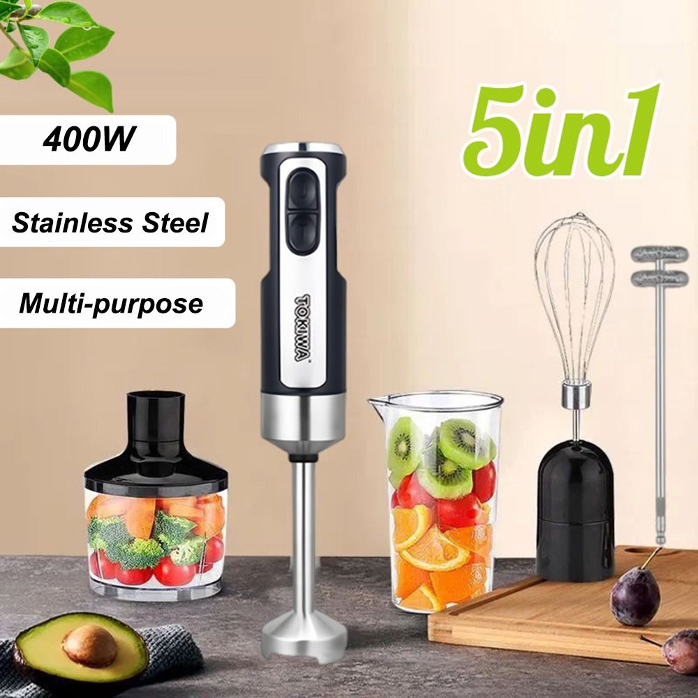 5 in 1 Hand Blender 400W 316 S - đánh giá và giá Kitchen Baking Blender