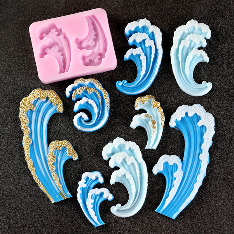Wave Ocean Silicone Molds Cake - đánh giá và giá Kitchen Baking Table