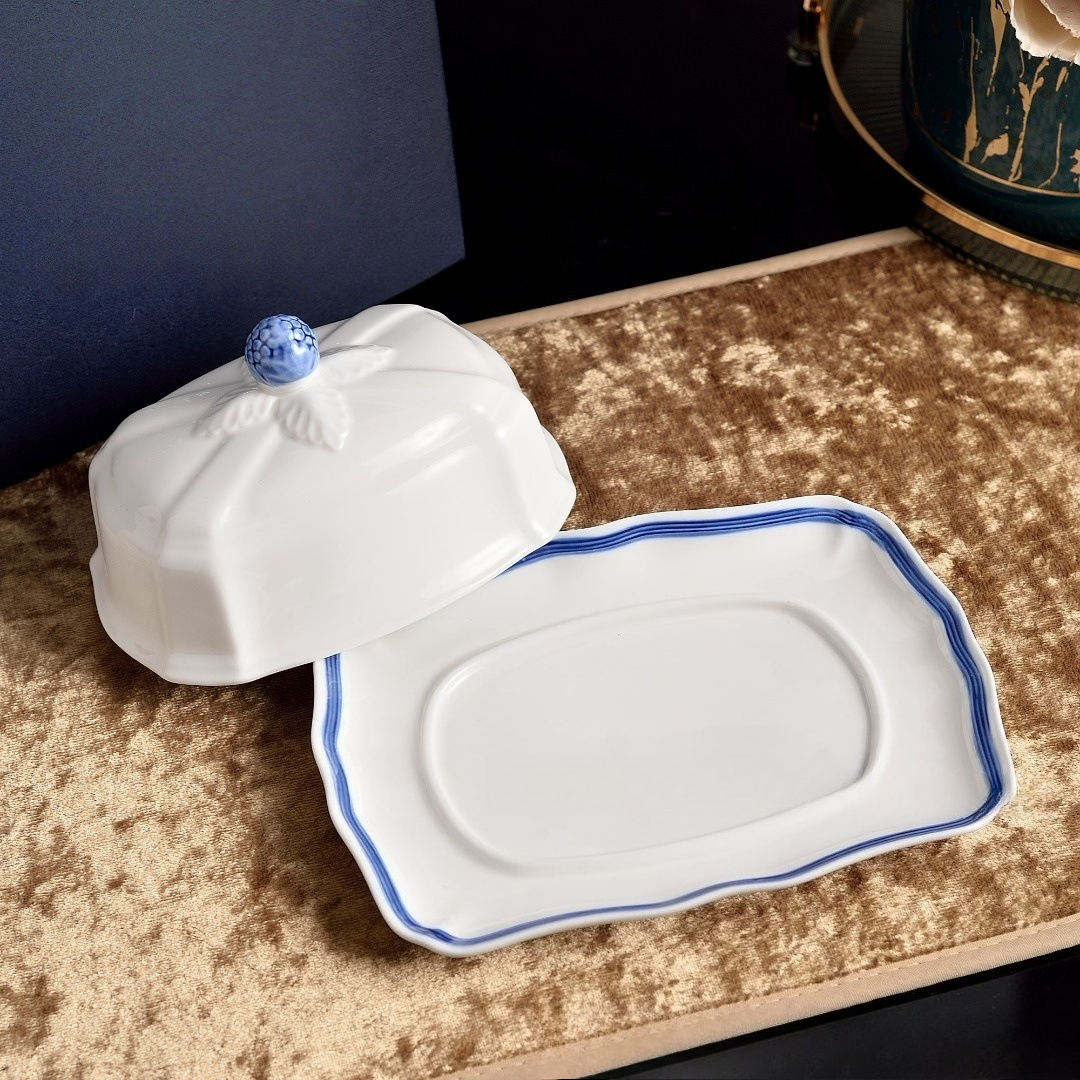 Ceramic Butter Dish with Lid B - đánh giá và giá Kitchen Baking Tray Set