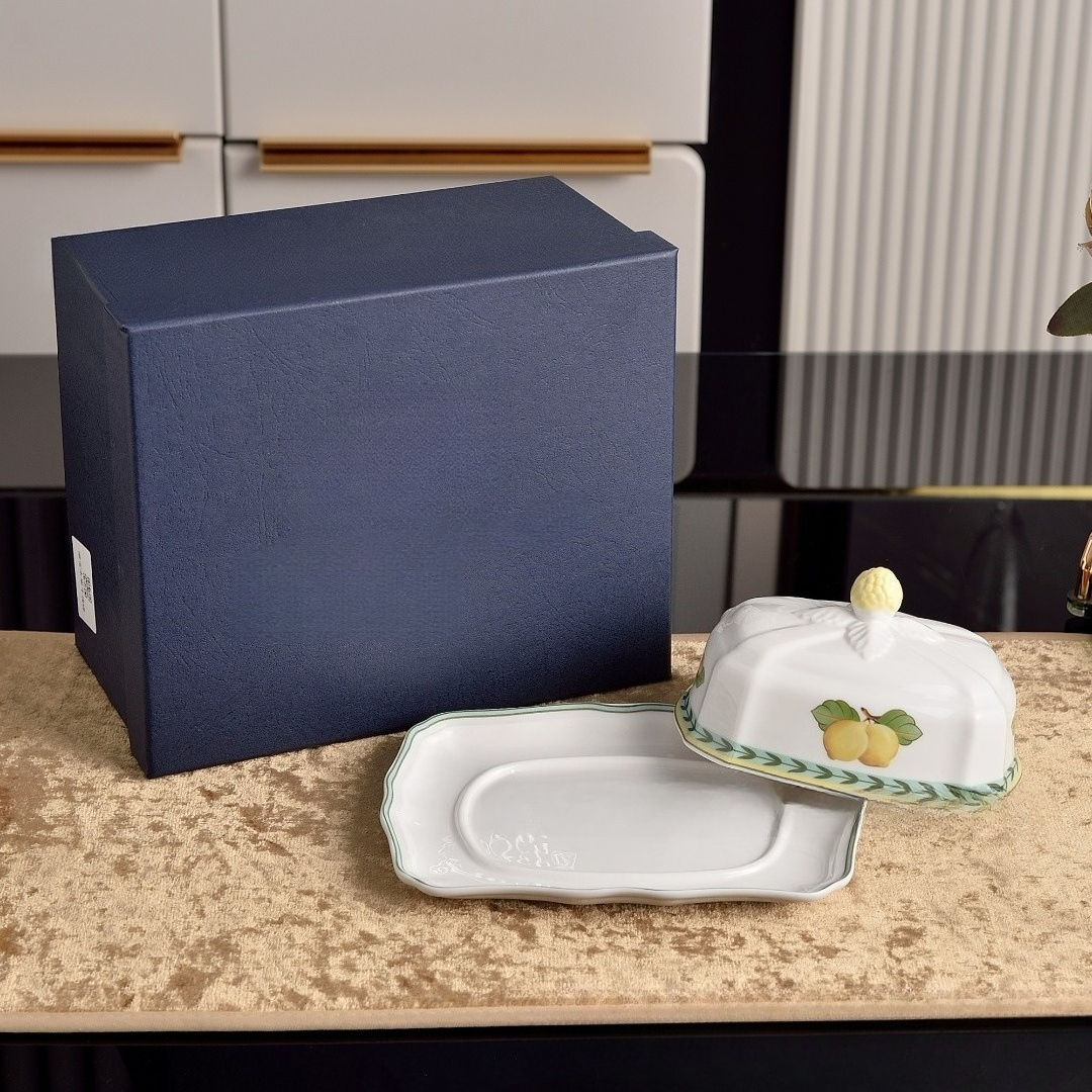 Ceramic Butter Dish with Lid B - đánh giá và giá Kitchen Baking Tray Set
