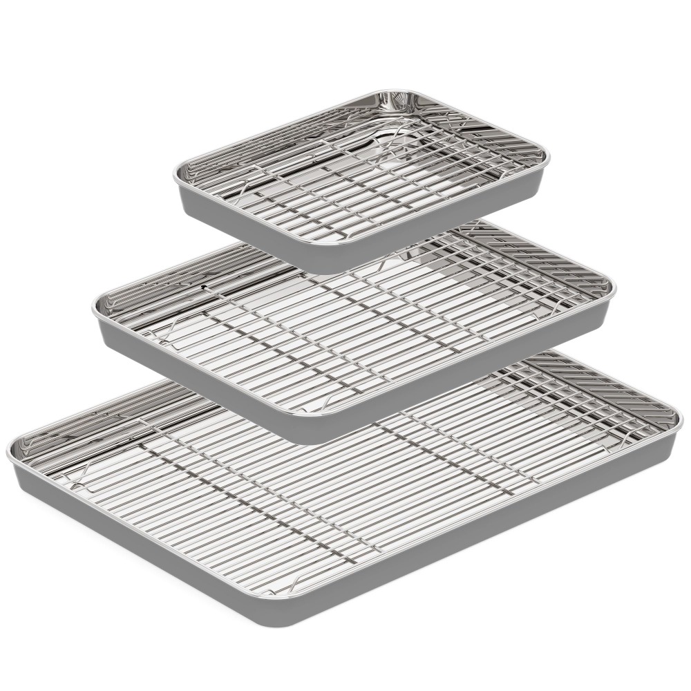 Stainless Steel Baking Sheet w - đánh giá và giá Cooling Rack Wire