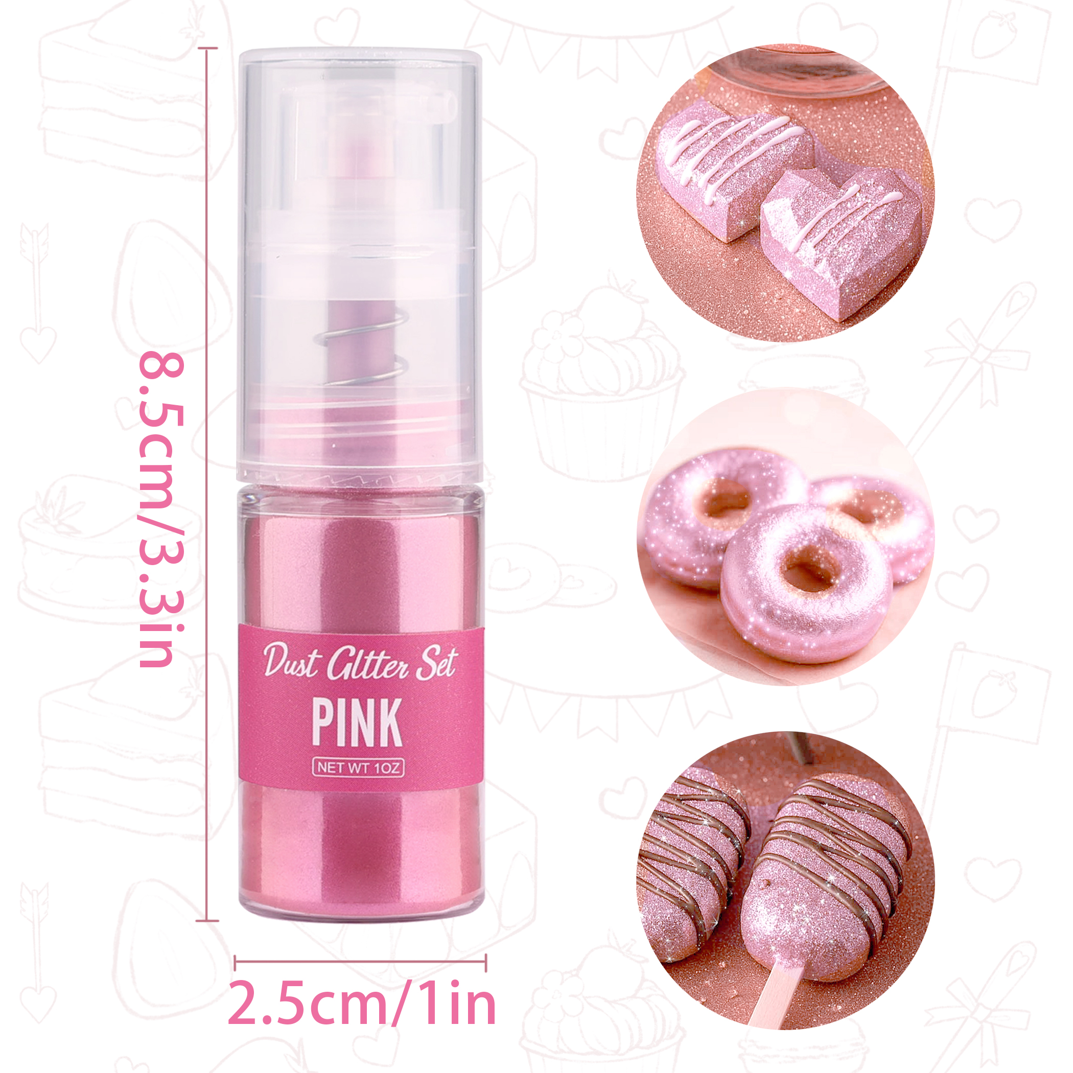 Glitter cake decoration golden - đánh giá và giá Kitchen Baking Tools