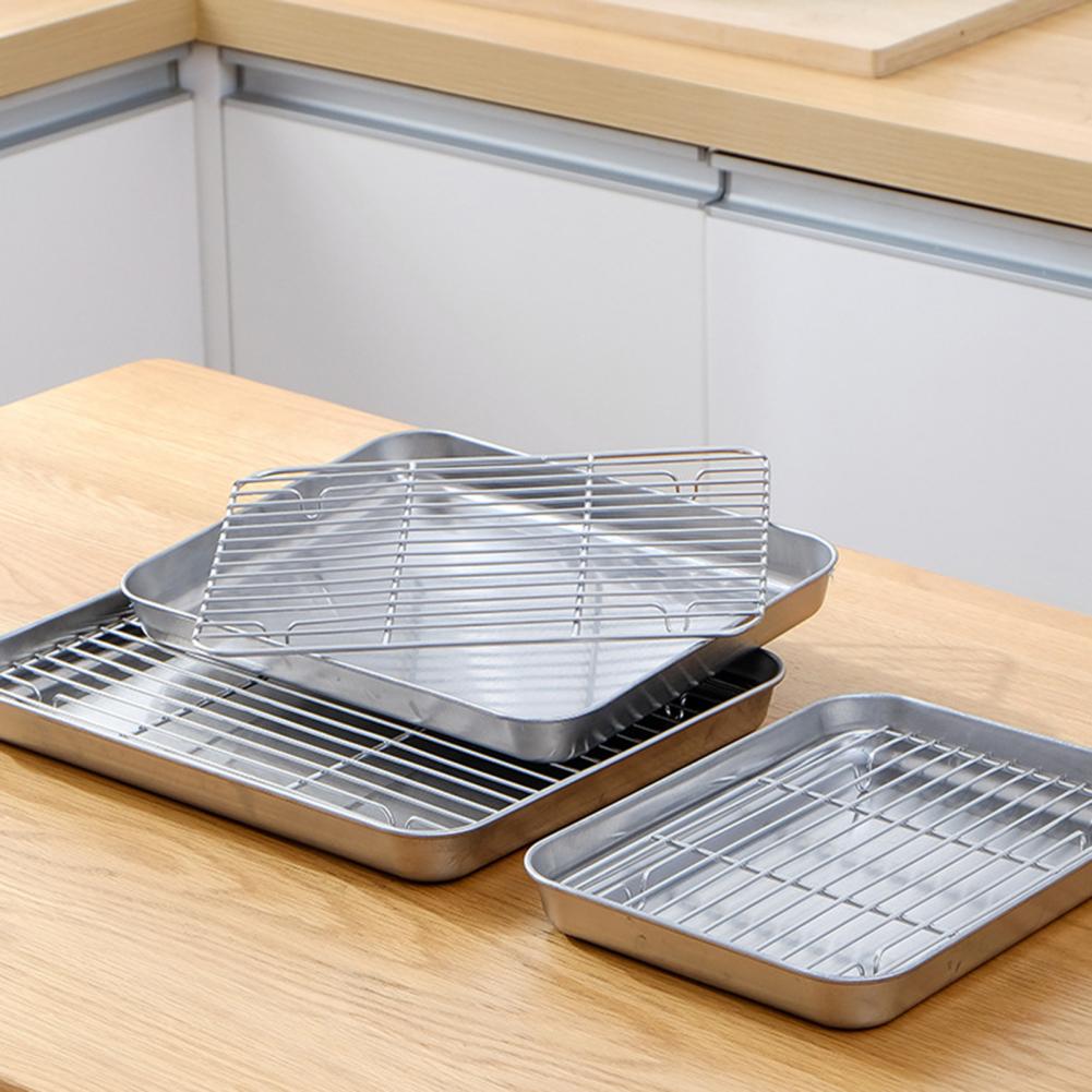 1 Set Stainless Steel Oven Bak - đánh giá và giá Kitchen Baking Tray Set