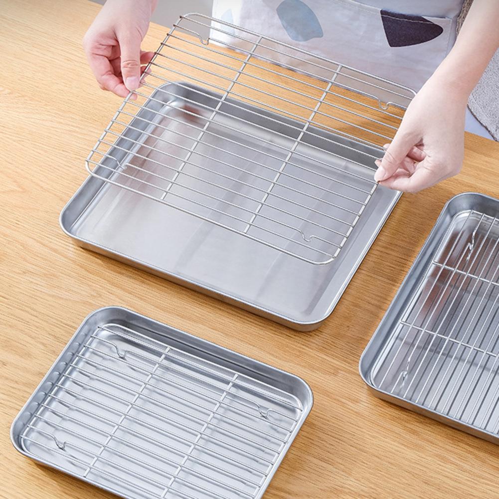 1 Set Stainless Steel Oven Bak - đánh giá và giá Kitchen Baking Tray Set