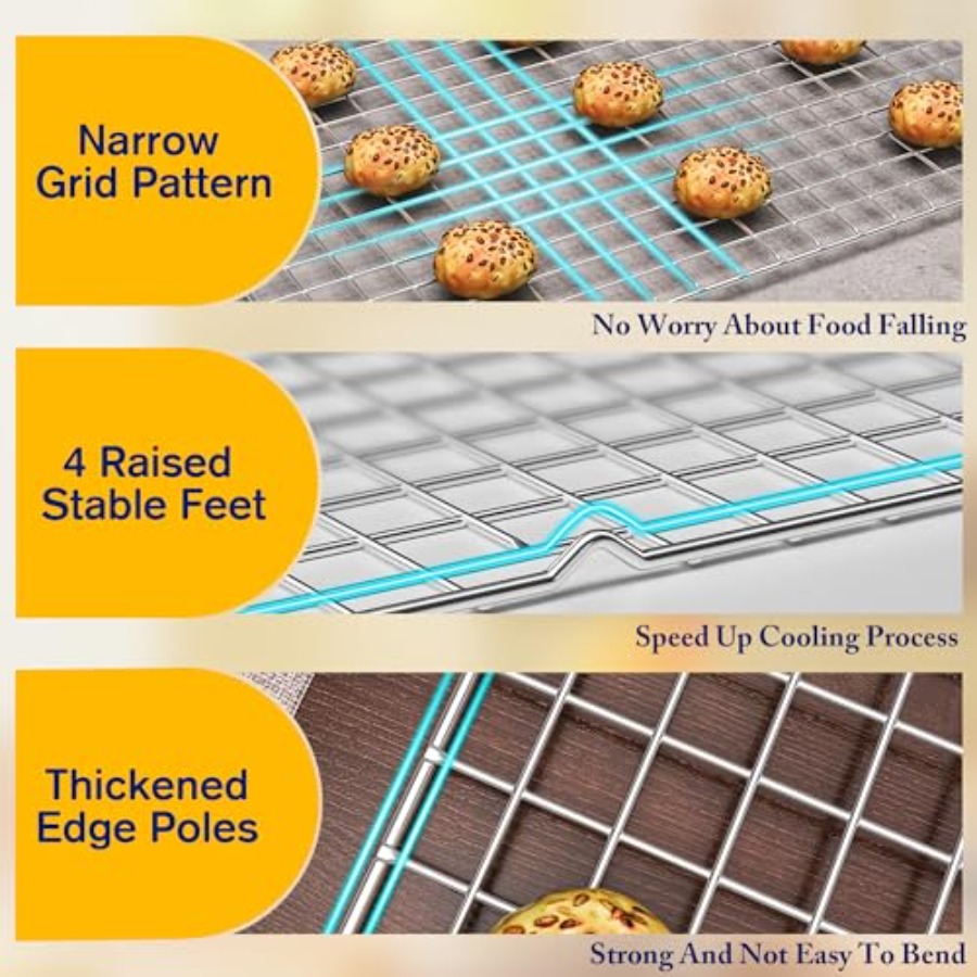 2PCS Cooling Racks for Cooking - đánh giá và giá Cooling Rack Wire