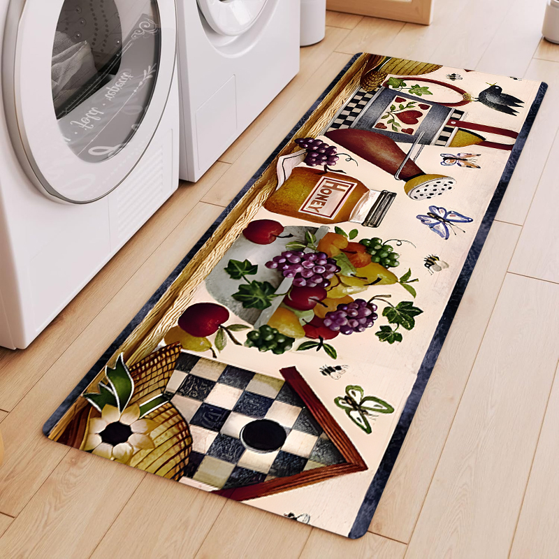 Red Check Border Cartoon Bakin - đánh giá và giá Kitchen Living Baking Mats