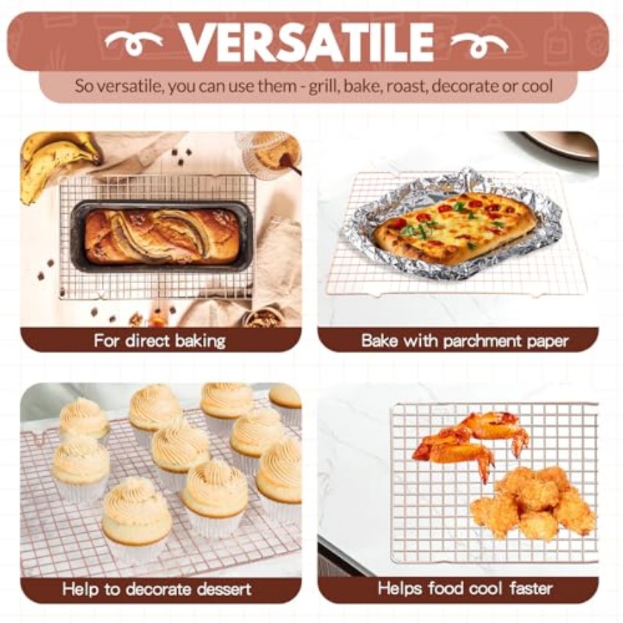 2 PCS Cooling Racks for Cookin - đánh giá và giá Cooling Rack Wire