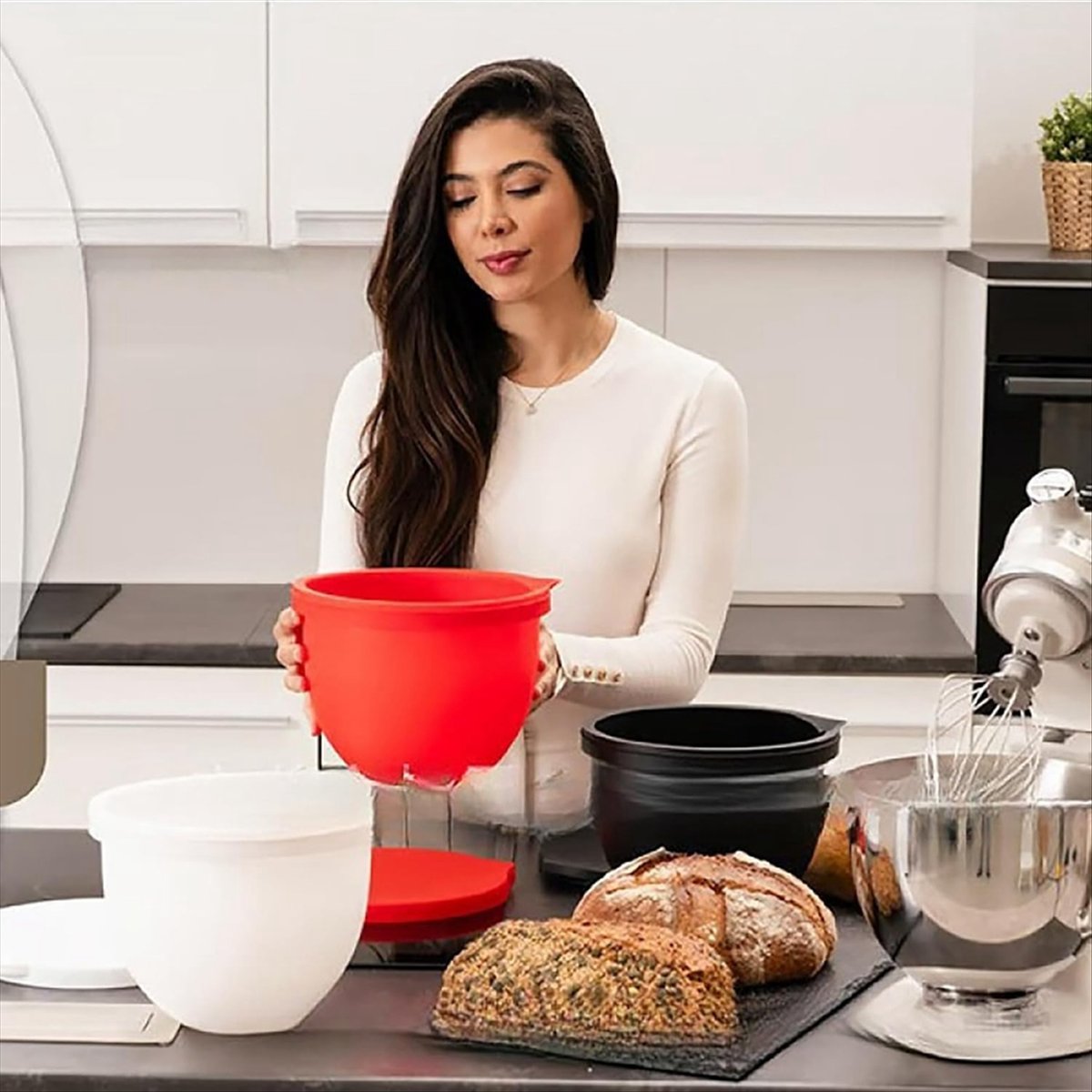 (A25M) 2xMixaid Silicone Liner - đánh giá và giá Kitchen Aid Baking Mixer