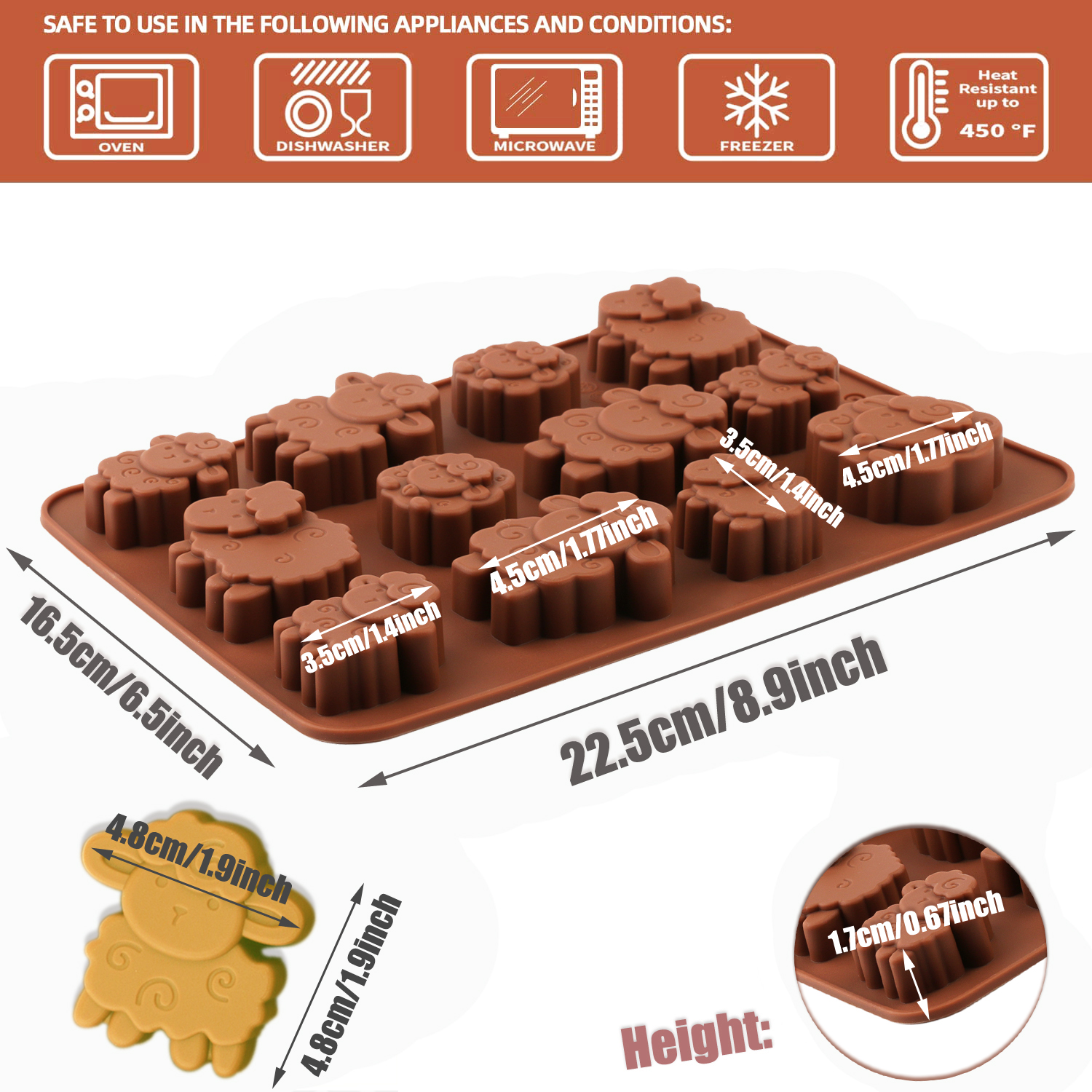 1Pack Silicone Eid Lamb Candy  - đánh giá và giá Kitchen Baking Tools