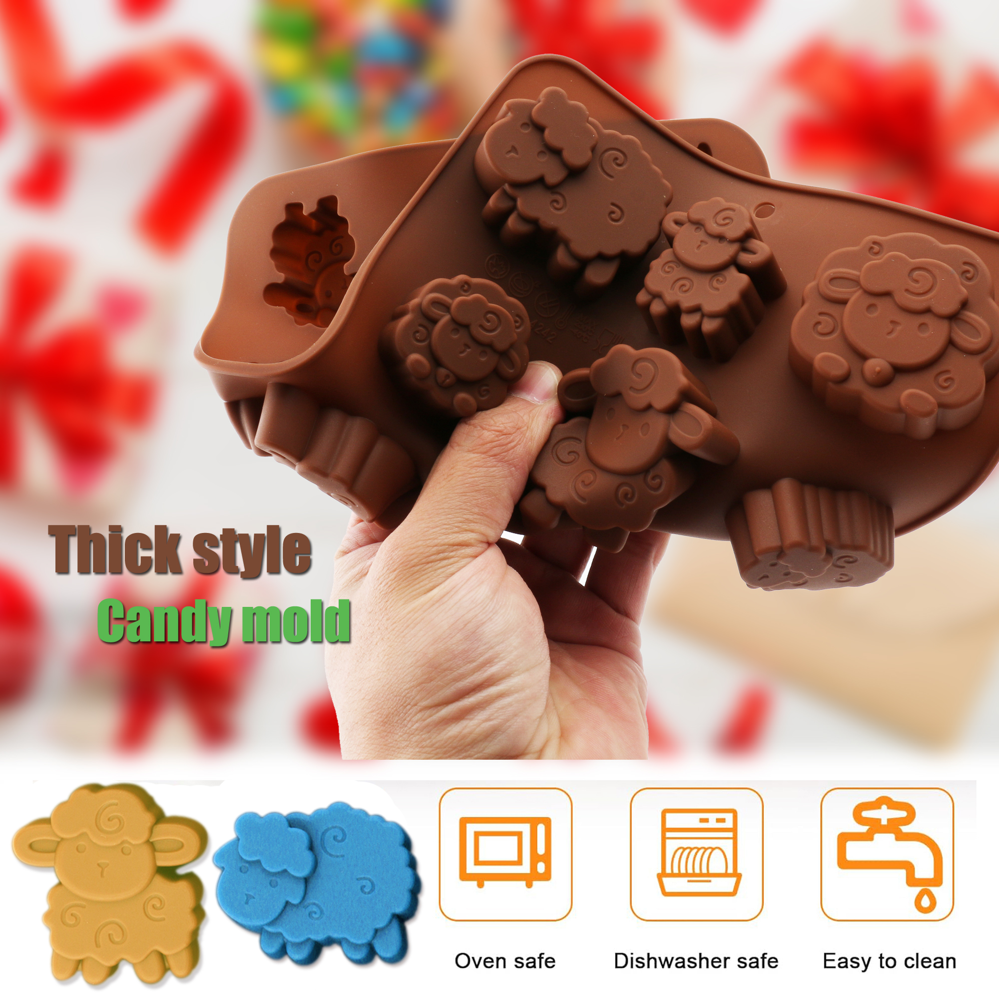 1Pack Silicone Eid Lamb Candy  - đánh giá và giá Kitchen Baking Tools