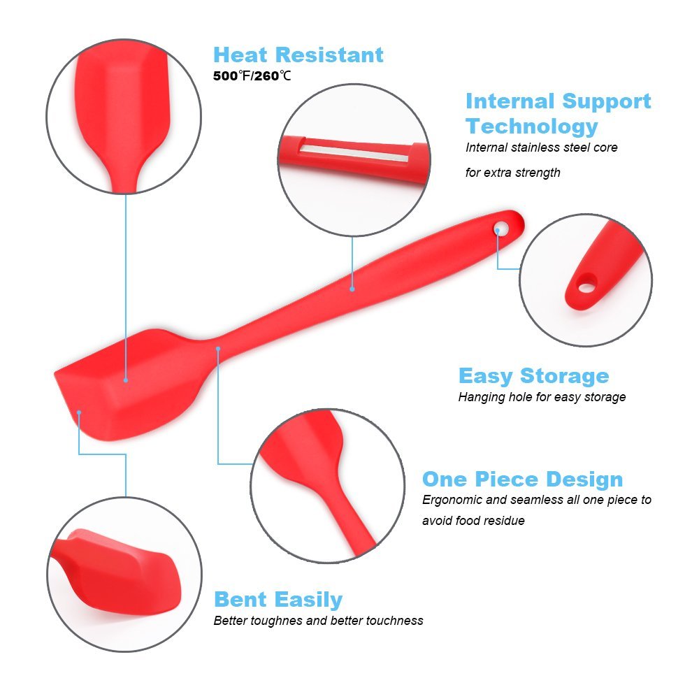Silicone Spatula,Heat-Resistan - đánh giá và giá Kitchen Baking Blender