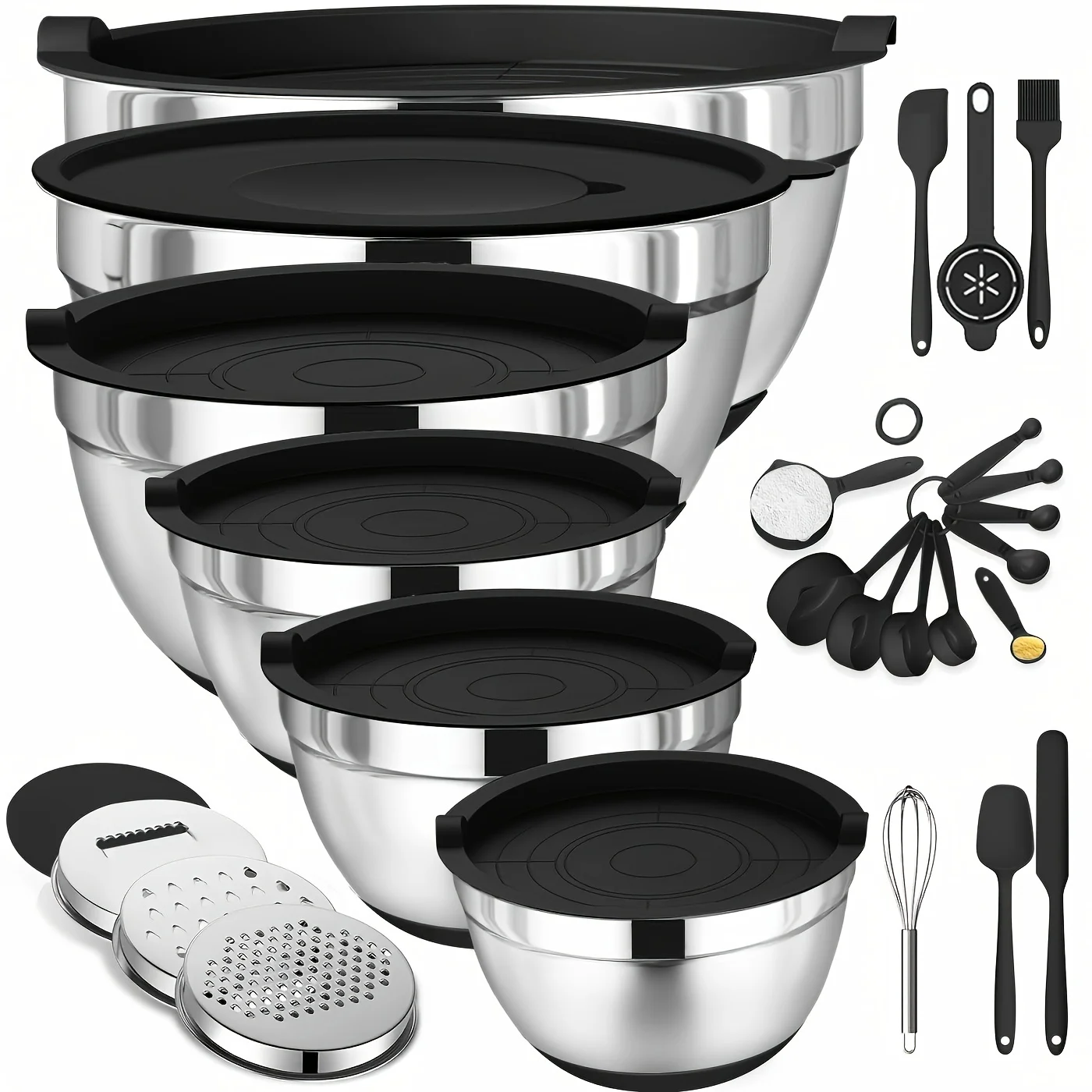 Set of Mixing Bowls Made of St - đánh giá và giá Kitchen Baking Cooking