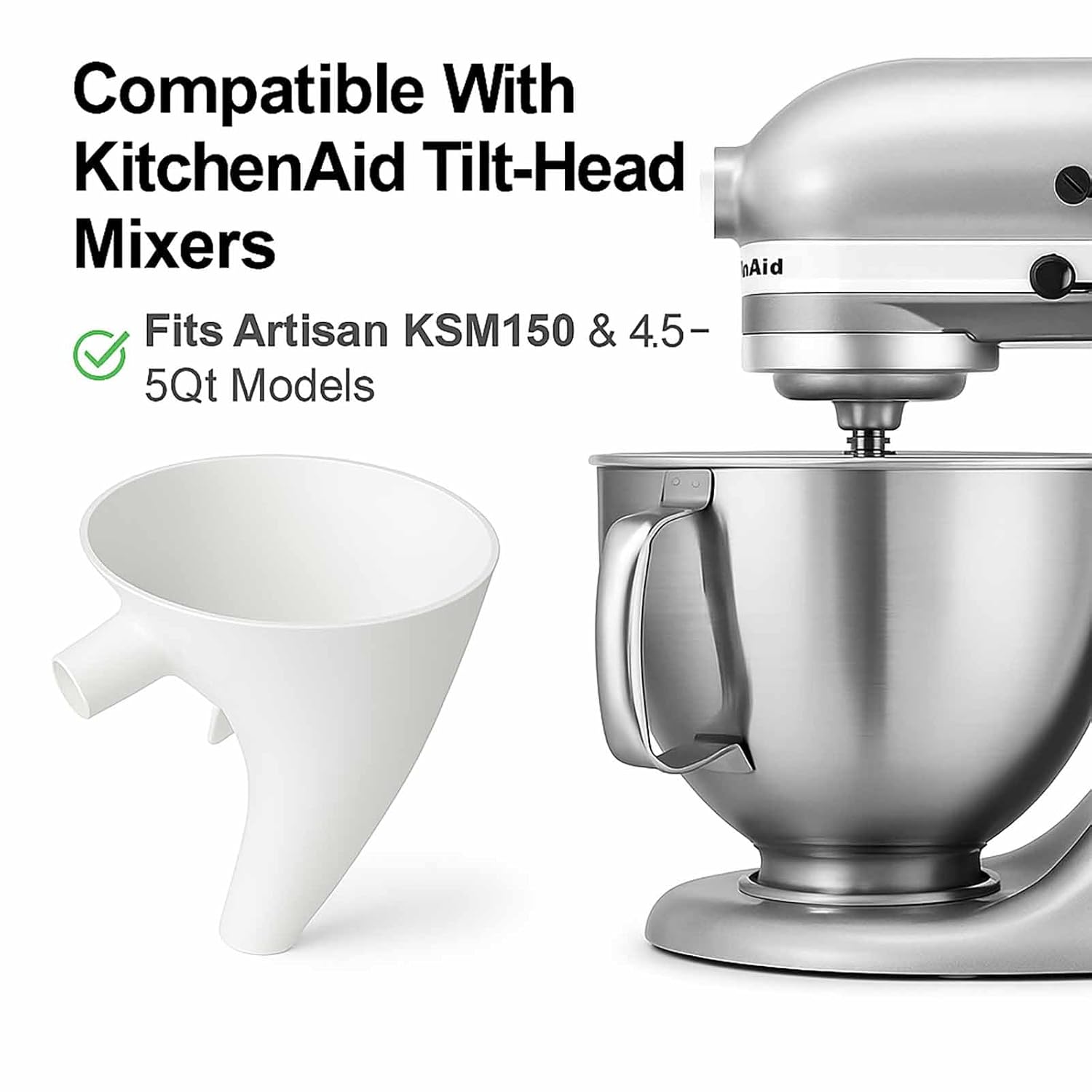 Flour Funnel for Kitchen Aid M - đánh giá và giá Kitchen Aid Baking Mixer