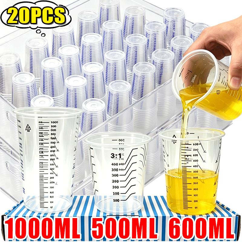 500/600/1000ml Clear Plastic D - đánh giá và giá Kitchen Baking Essentials