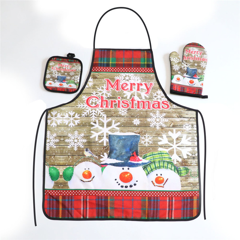 3Pcs/set Christmas Printed Kit - đánh giá và giá Kitchen Baking Table