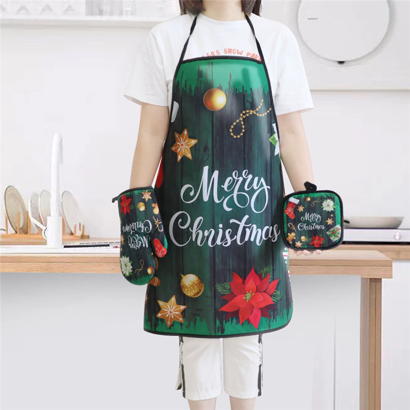 3Pcs/set Christmas Printed Kit - đánh giá và giá Kitchen Baking Table